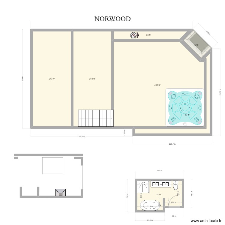 Norwood. Plan de 0 pièce et 0 m2
