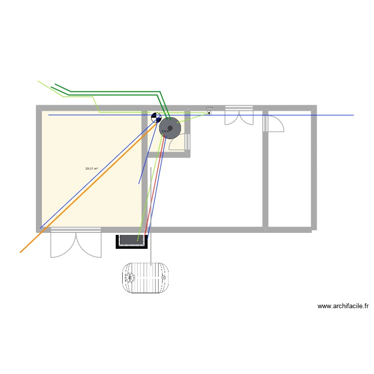 Kitchen Subterrain. Plan de 0 pièce et 0 m2