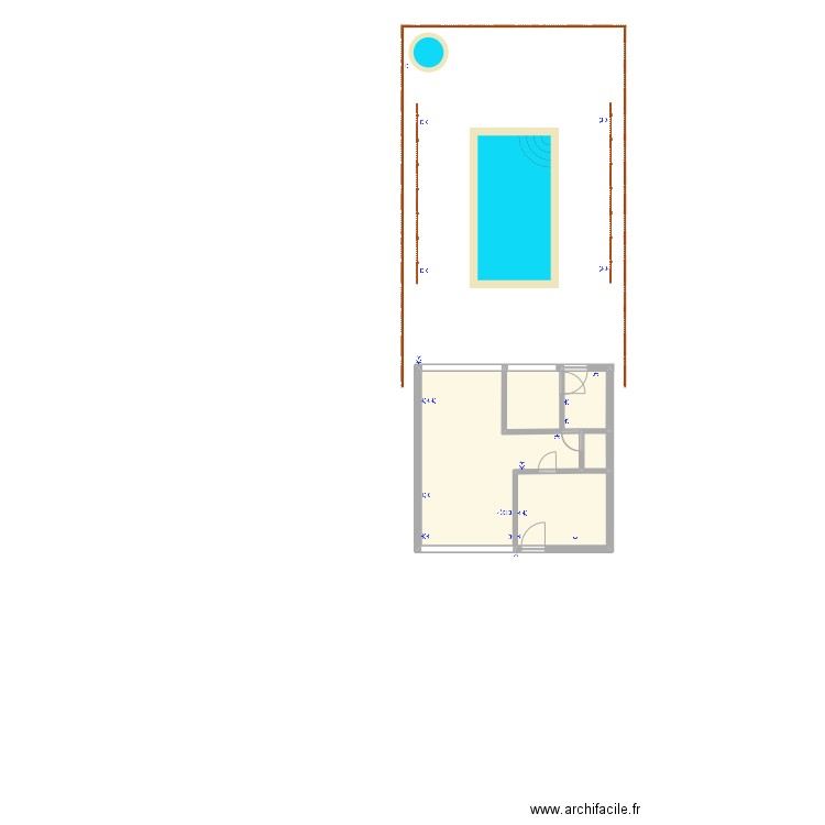 Poolhouse 2. Plan de 0 pièce et 0 m2