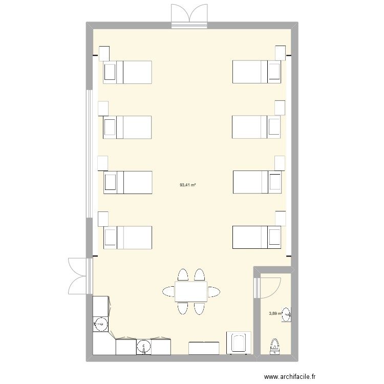 SALA. Plan de 0 pièce et 0 m2