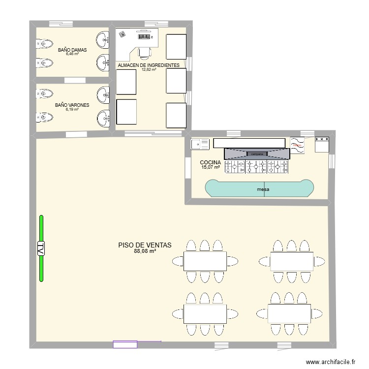 archifal abraham. Plan de 0 pièce et 0 m2