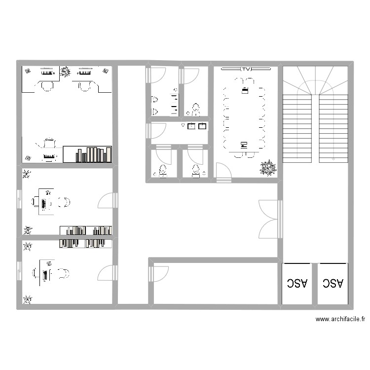 Piso redes. Plan de 0 pièce et 0 m2
