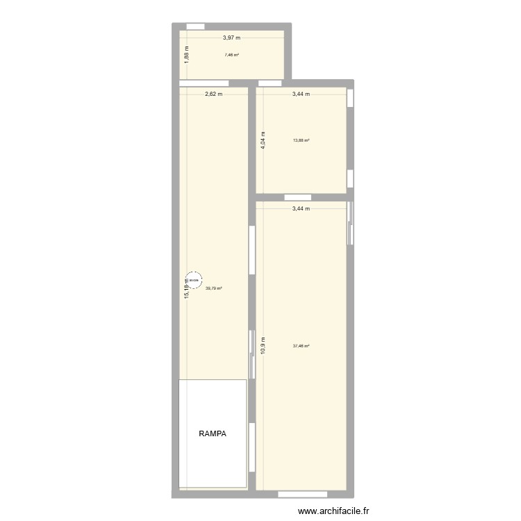 Salao. Plan de 0 pièce et 0 m2
