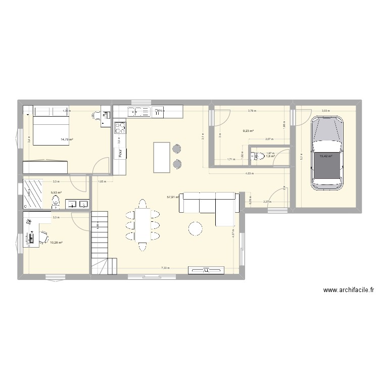Maison  Oh boudiou ! v3. Plan de 0 pièce et 0 m2
