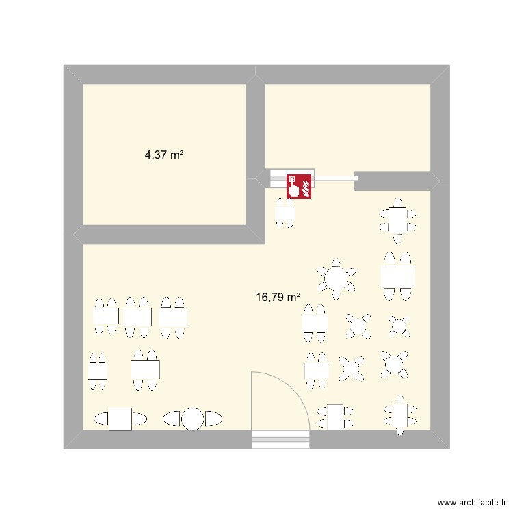 Kfc. Plan de 0 pièce et 0 m2