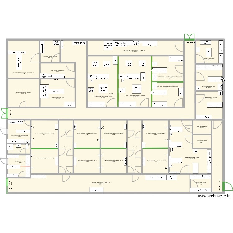 Pig's facility design. Plan de 0 pièce et 0 m2