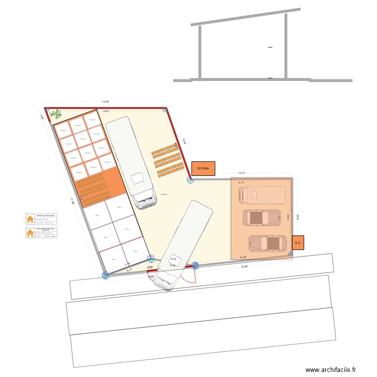 Nuevo predio. Plan de 2 pièces et 297 m2