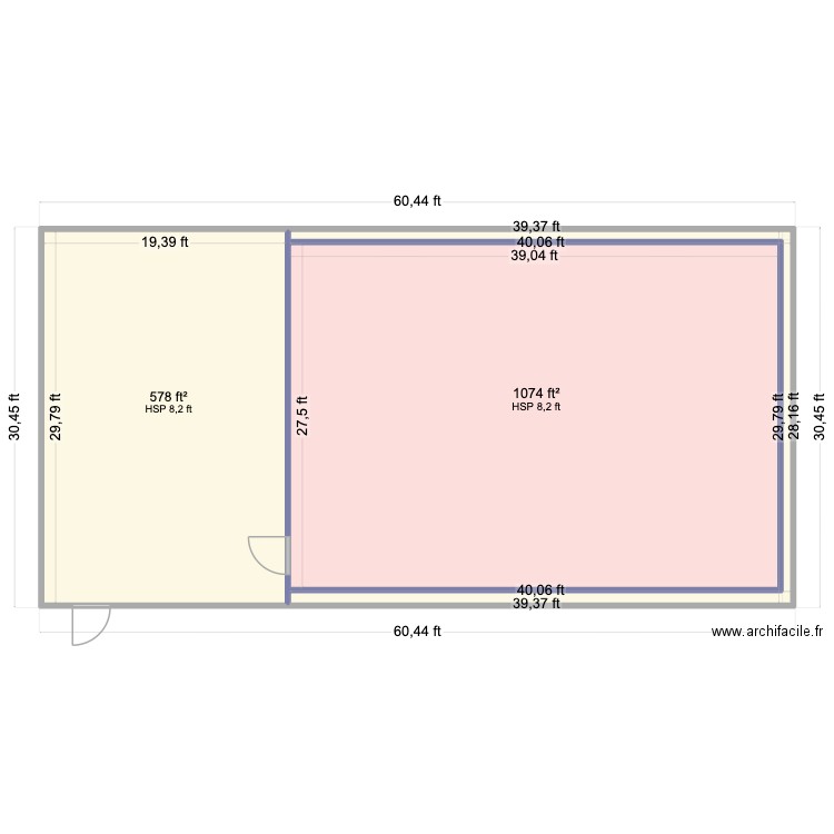 Nestle GA. Plan de 3 pièces et 161 m2