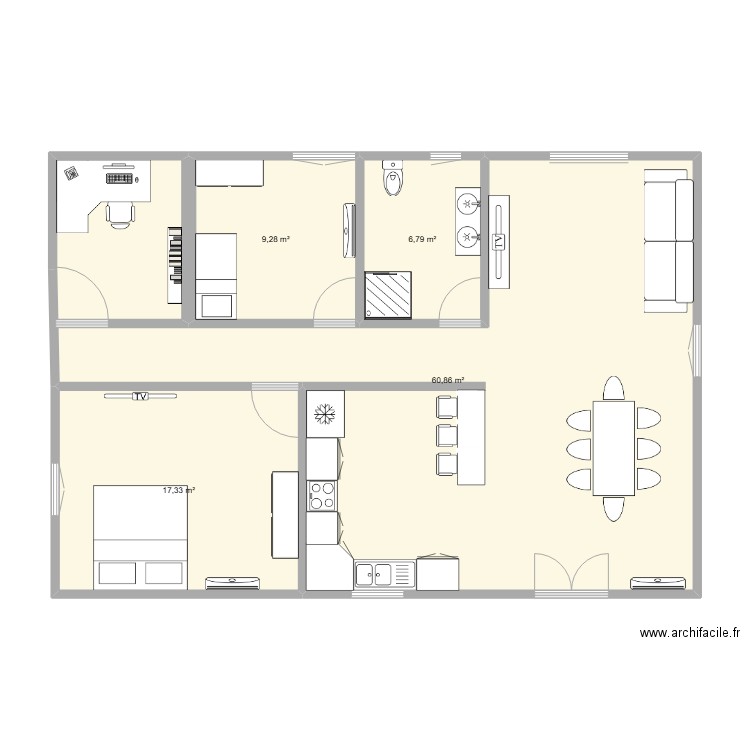 Έξυπνο σπίτι. Plan de 0 pièce et 0 m2