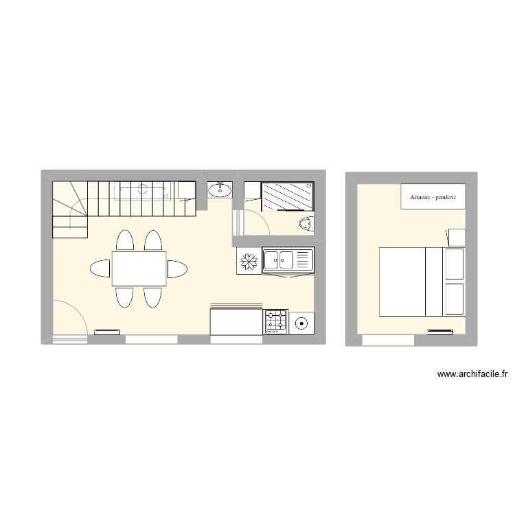 Loft 6x4. Plan de 0 pièce et 0 m2