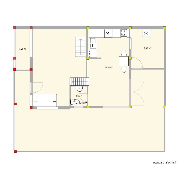 PISO 1. Plan de 0 pièce et 0 m2