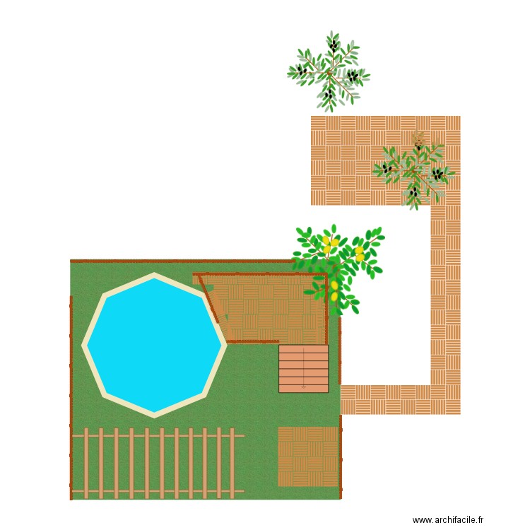 pisc. Plan de 0 pièce et 0 m2