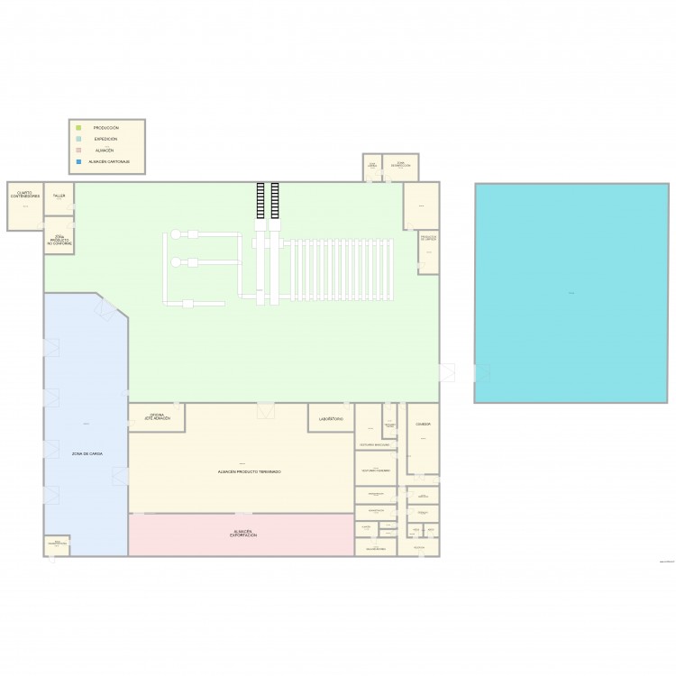 Canto áreas food defense. Plan de 0 pièce et 0 m2