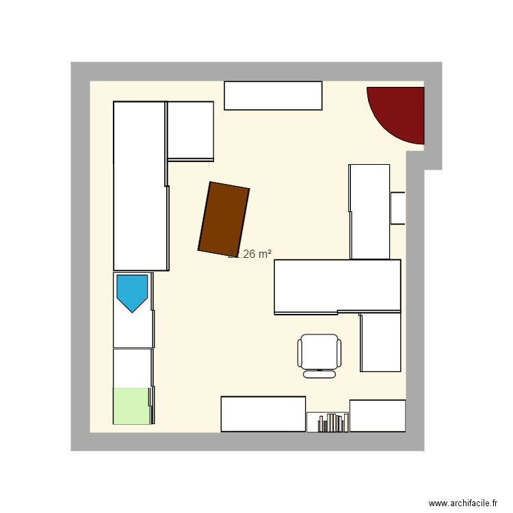 room. Plan de 0 pièce et 0 m2