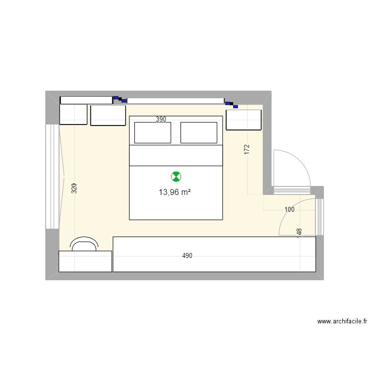 Habitación principal. Plan de 0 pièce et 0 m2