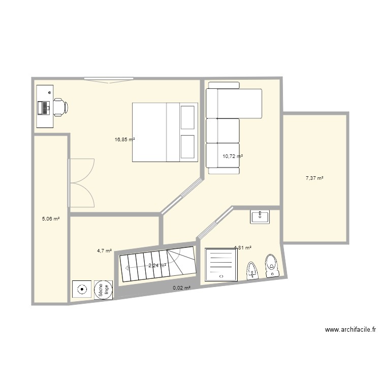 salle de bains. Plan de 0 pièce et 0 m2