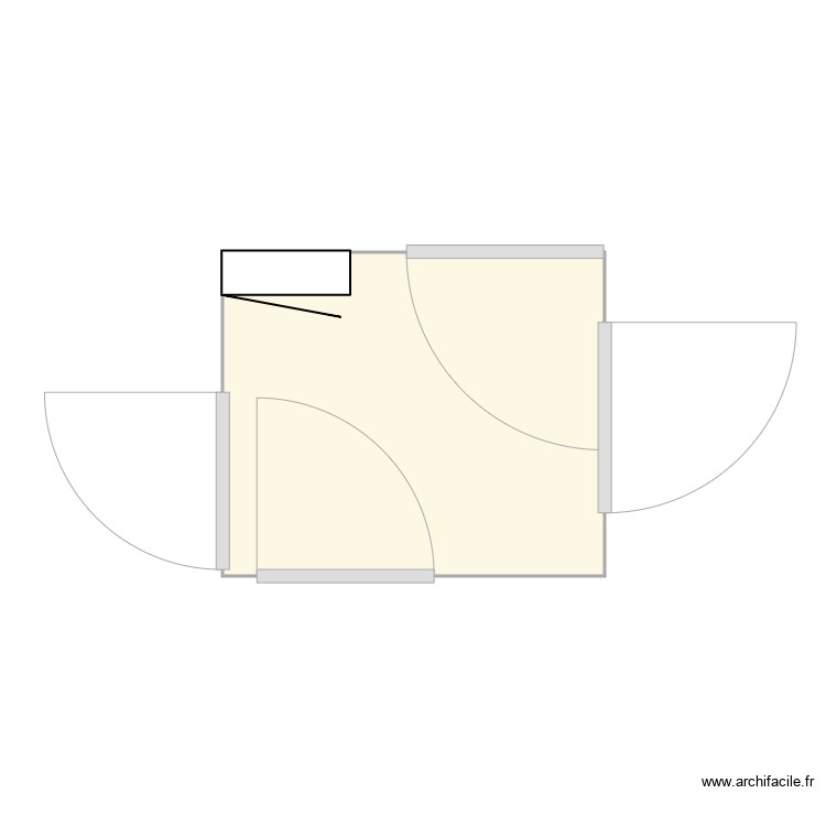 Flat 1 Hallway. Plan de 0 pièce et 0 m2