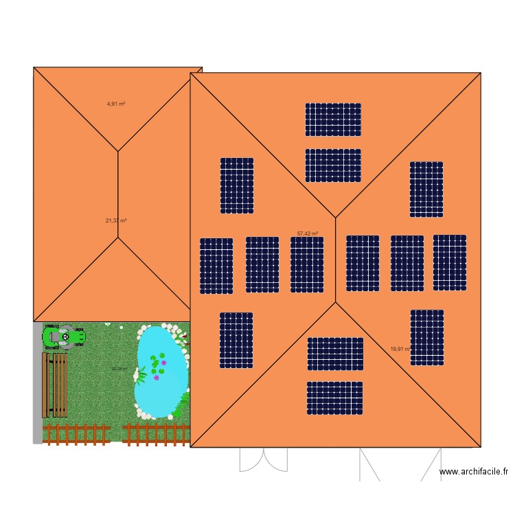 casa. Plan de 0 pièce et 0 m2
