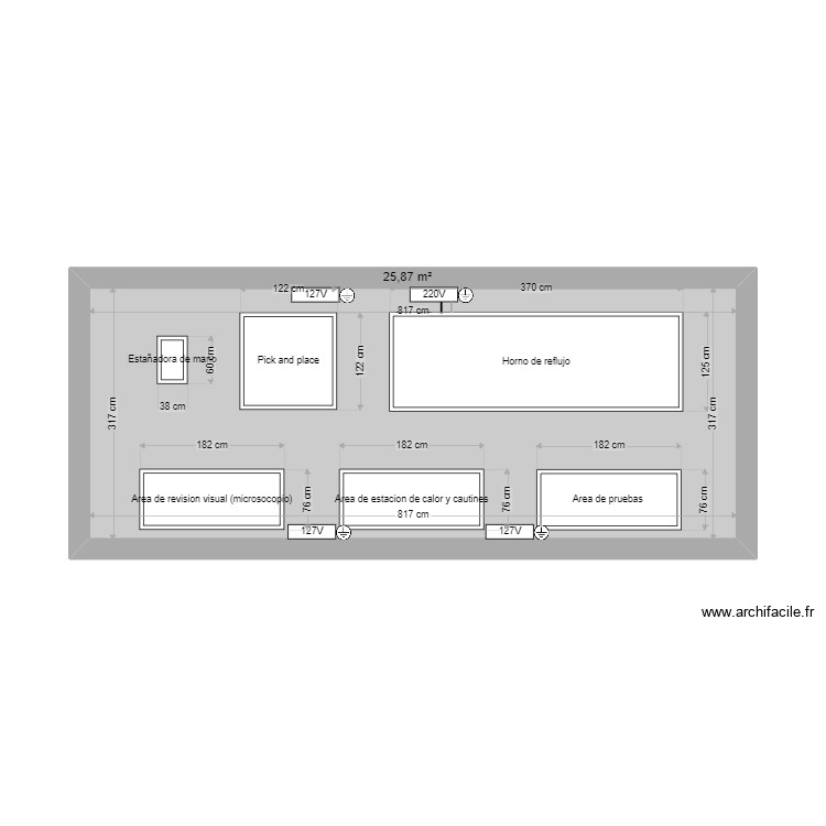 Plano de maquinas. Plan de 0 pièce et 0 m2