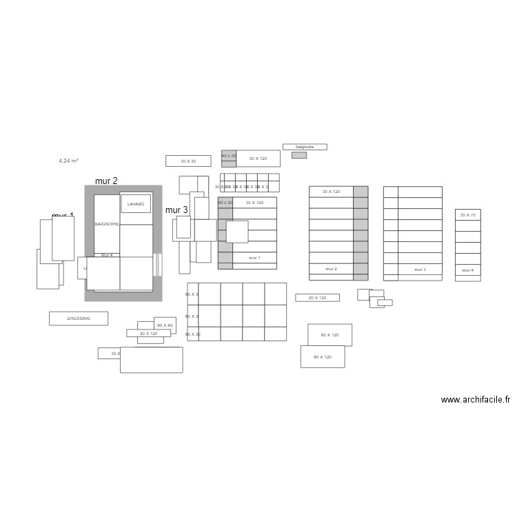 CARRELAGE 3. Plan de 0 pièce et 0 m2