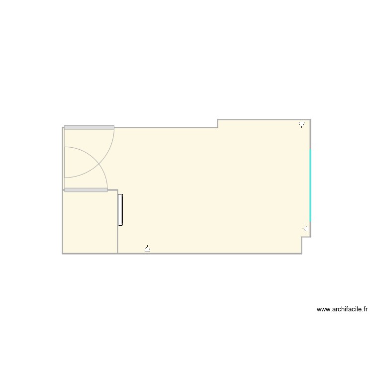 Flat 1 Small Bedroom. Plan de 0 pièce et 0 m2