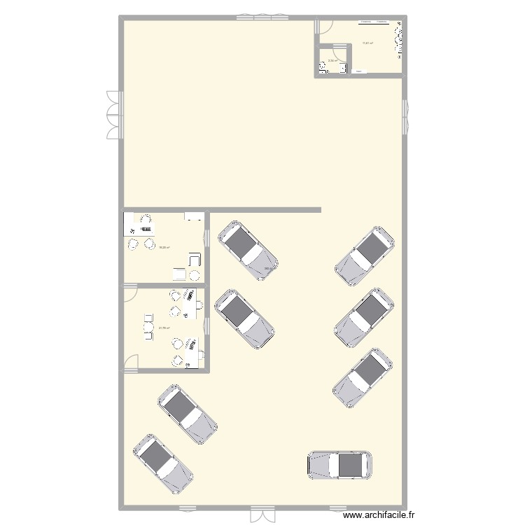 pla de empresa. Plan de 0 pièce et 0 m2