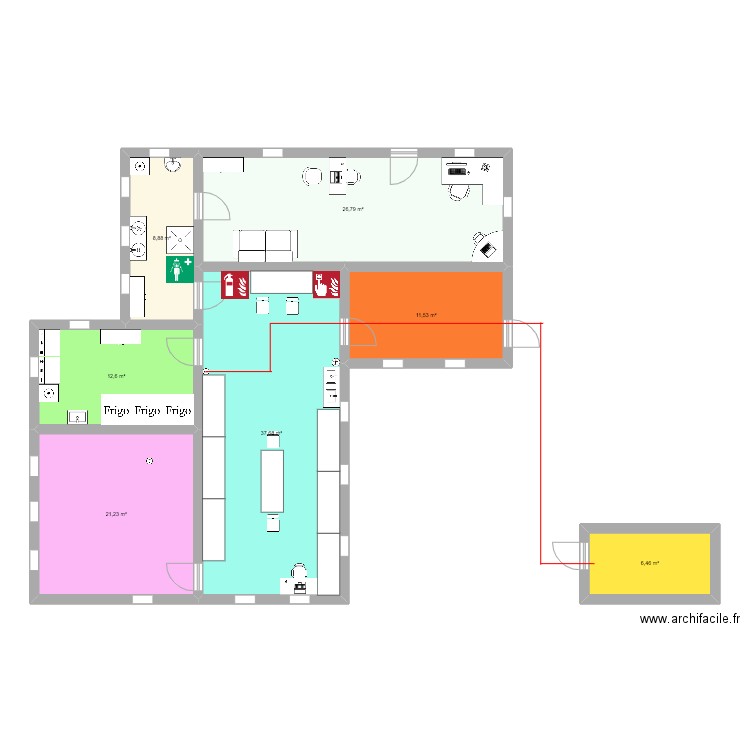LABORATORIO MICRO BSL-3. Plan de 0 pièce et 0 m2