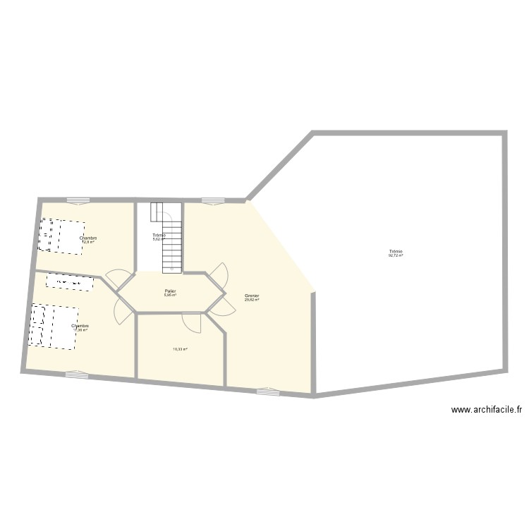Projet v1Etage. Plan de 0 pièce et 0 m2