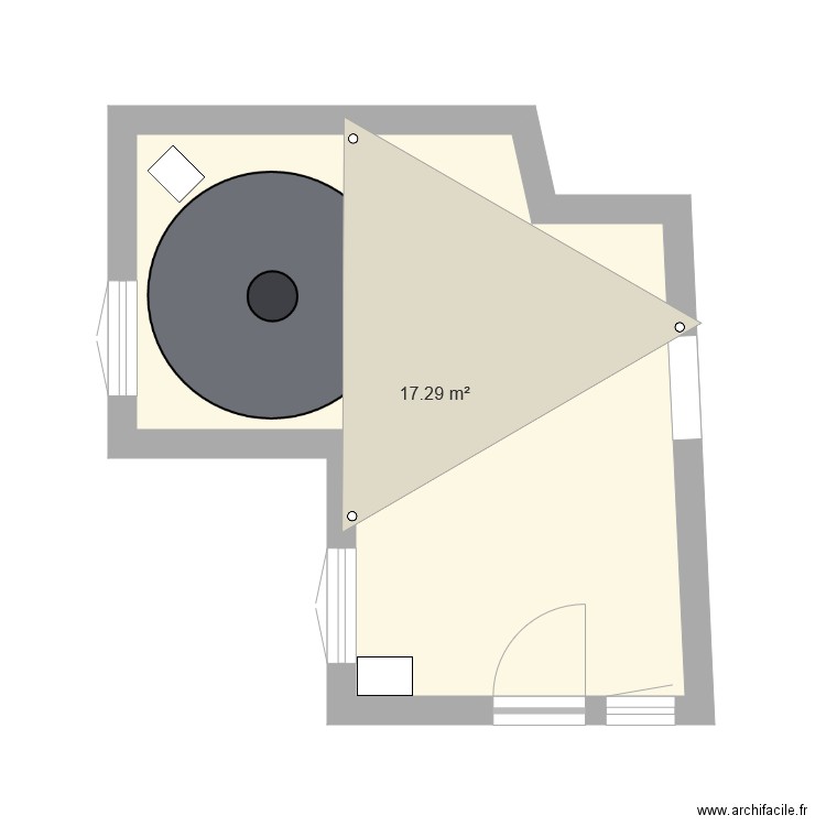 Planta patio Ribera. Plan de 0 pièce et 0 m2