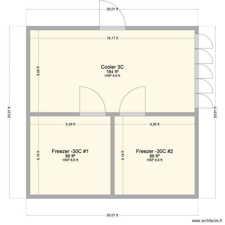 Cooper 3 Room Op 2. Plan de 3 pièces et 33 m2