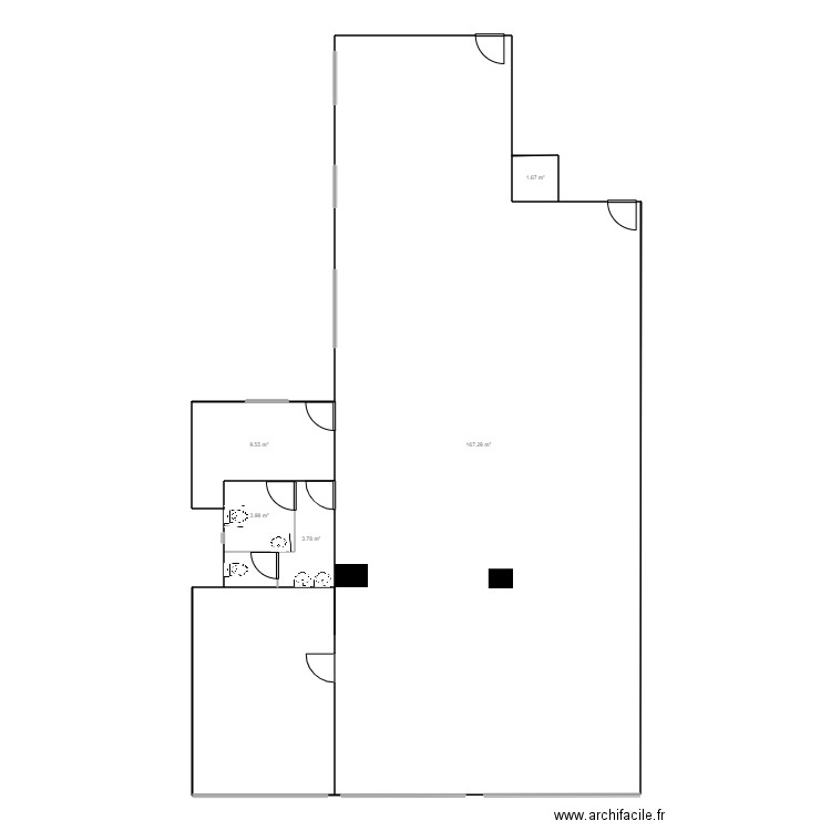 paseo de la castellana 127 1ºb baños 2. Plan de 0 pièce et 0 m2