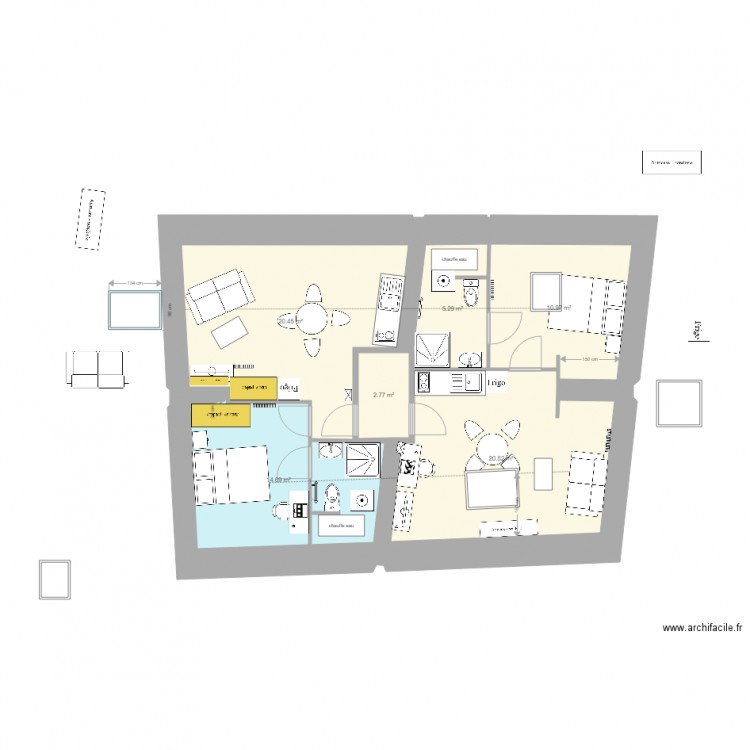 st nicolas Etage 2 V7 essai SUD 2. Plan de 0 pièce et 0 m2