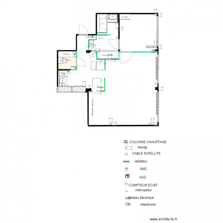 BOURET PROJET entrée plus plus. Plan de 0 pièce et 0 m2