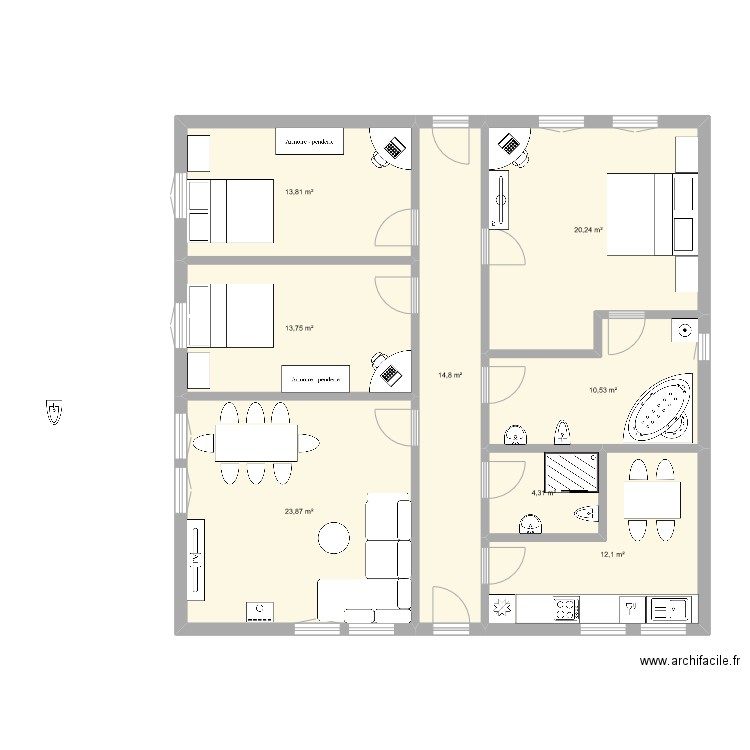 house_internet. Plan de 0 pièce et 0 m2
