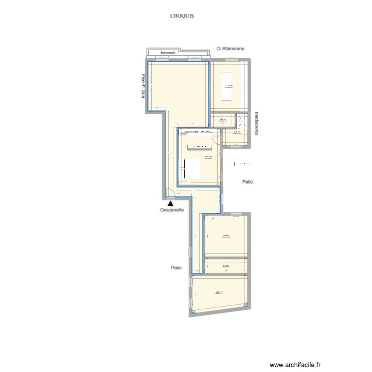 Altamirano 37 2.0. Plan de 0 pièce et 0 m2