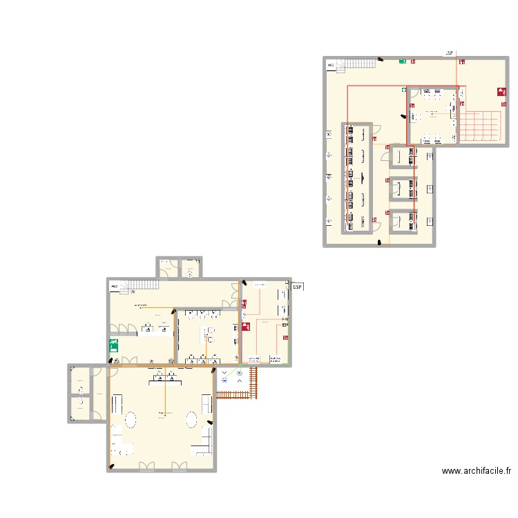 Centro de datos. Plan de 0 pièce et 0 m2