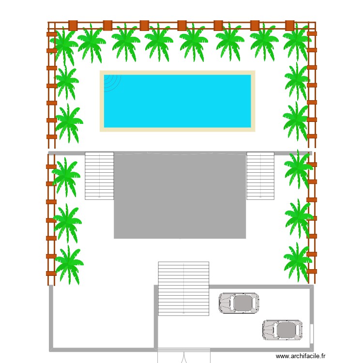 plane garden. Plan de 0 pièce et 0 m2