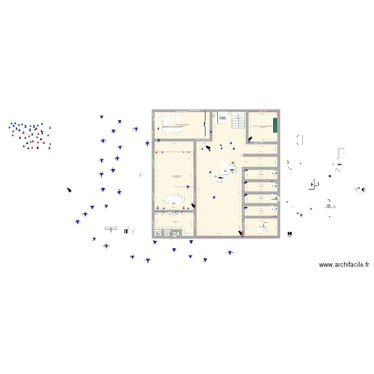 piso 33. Plan de 0 pièce et 0 m2