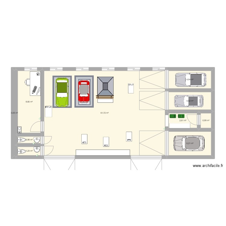 Taller. Plan de 0 pièce et 0 m2
