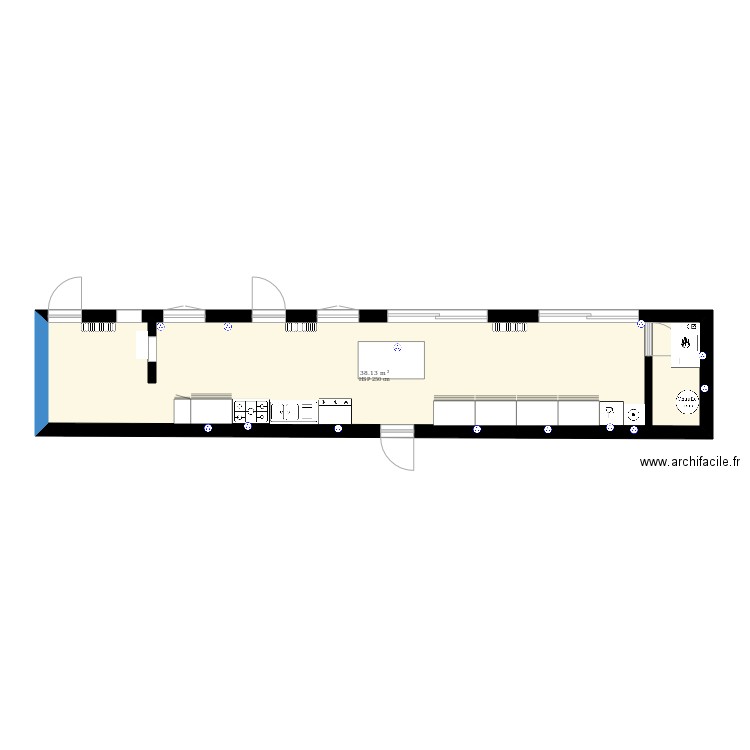 cuisine. Plan de 0 pièce et 0 m2