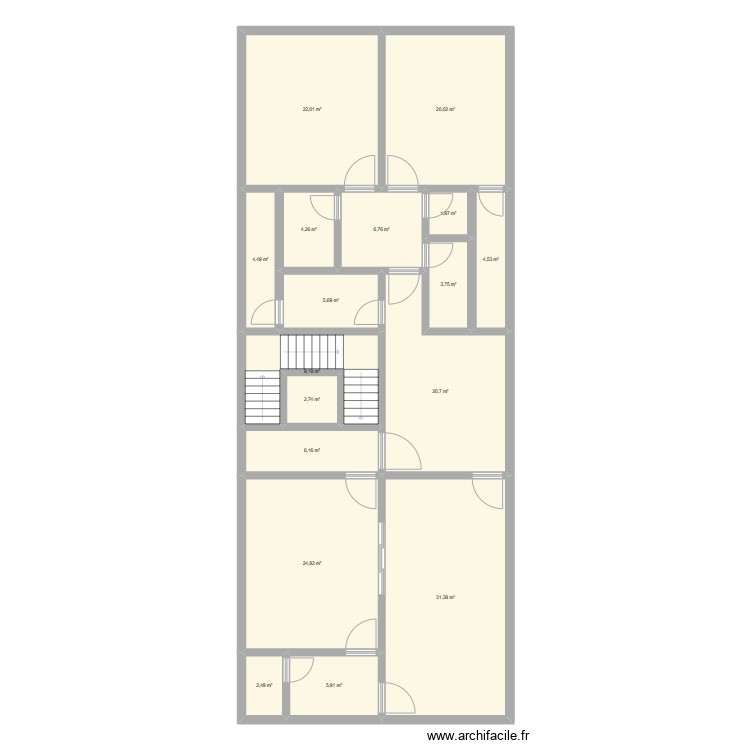 شقة 20h20. Plan de 0 pièce et 0 m2