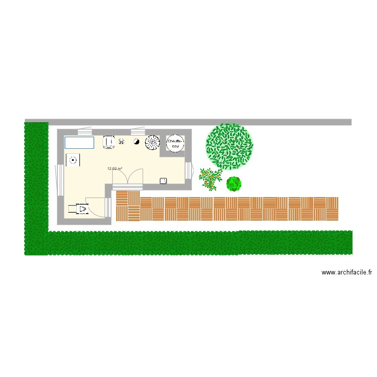 Casa quintal . Plan de 0 pièce et 0 m2