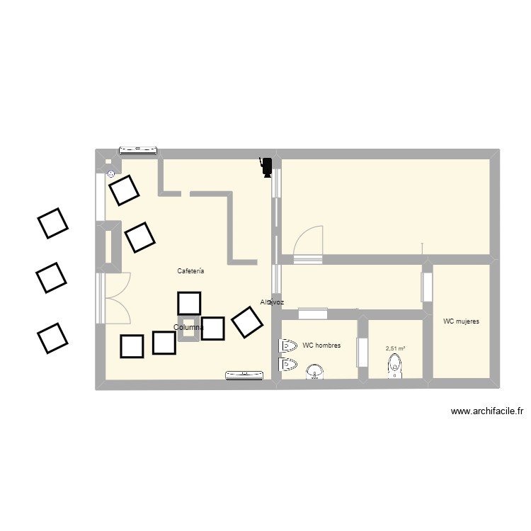 Cafe Boladiez. Plan de 0 pièce et 0 m2