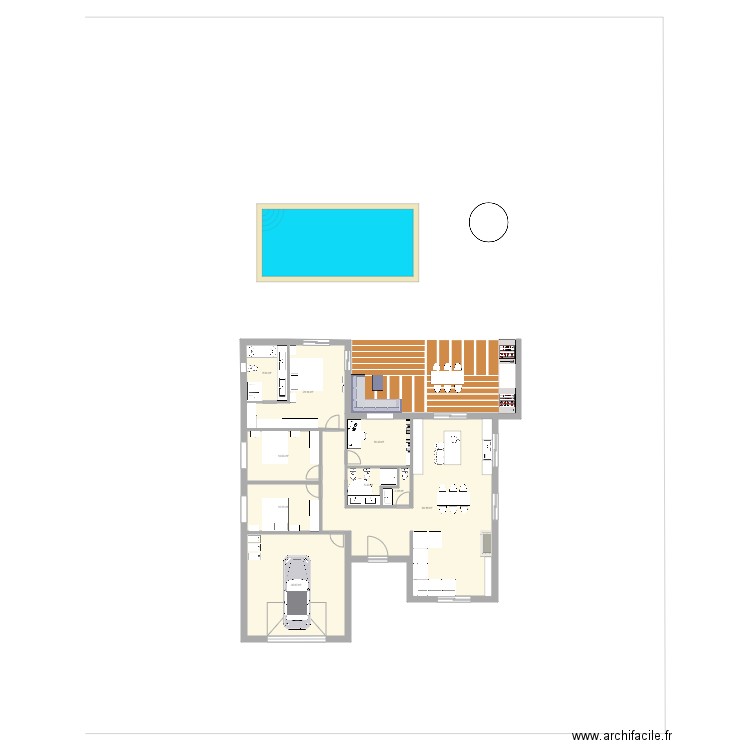 casa planta. Plan de 0 pièce et 0 m2