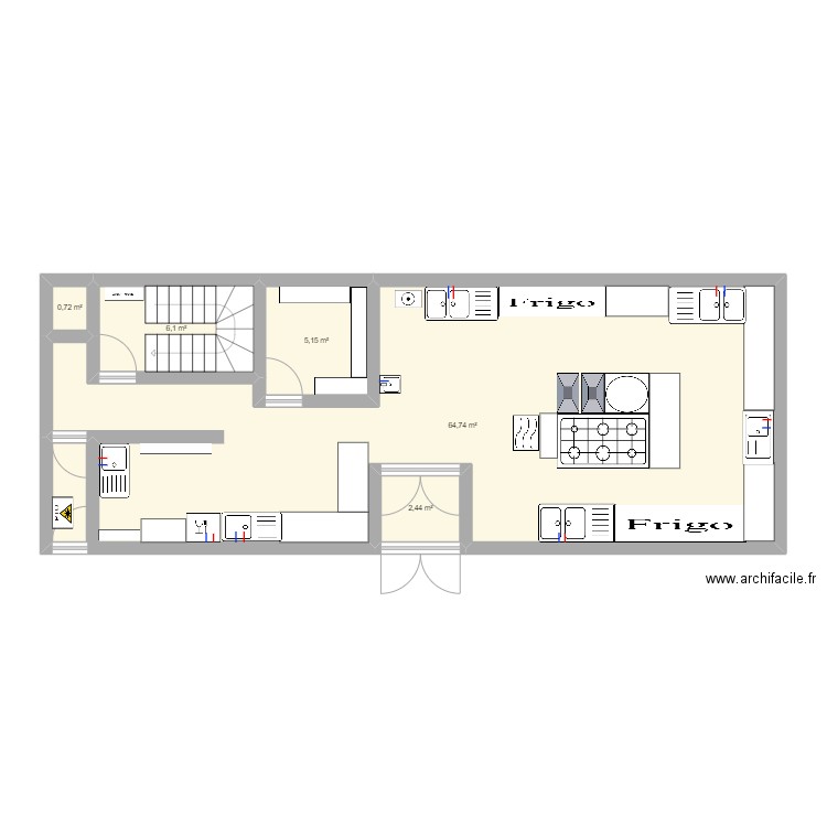 cocina resi. Plan de 0 pièce et 0 m2