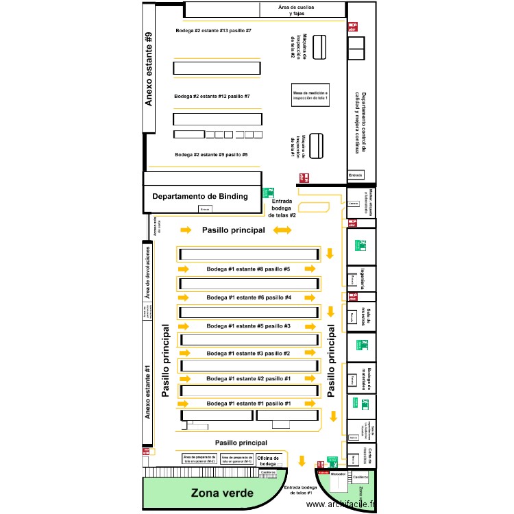 BODEGA 1 Y 2. Plan de 0 pièce et 0 m2