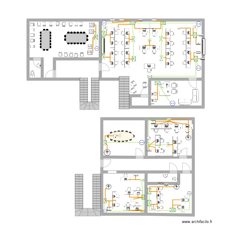 Diagrama de Electricidad. Plan de 0 pièce et 0 m2