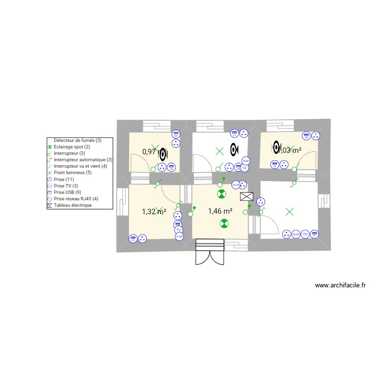 Emarrie. Plan de 0 pièce et 0 m2 Emarrie. Plan de 0 pièce et 0 m2