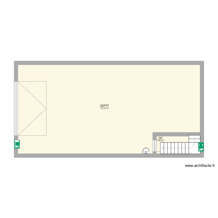 depotfeef. Plan de 0 pièce et 0 m2
