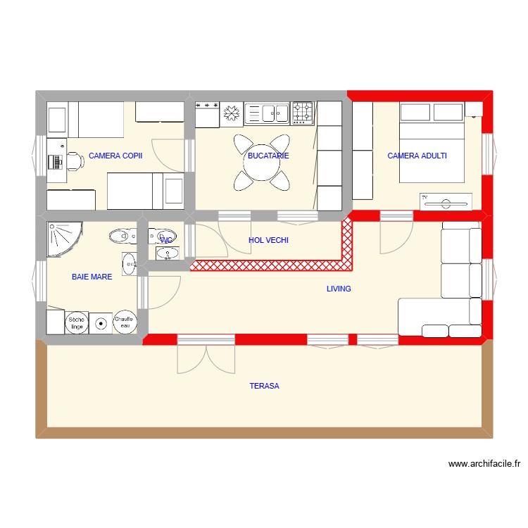 parter. Plan de 0 pièce et 0 m2